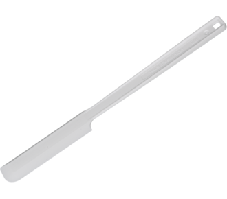 Sample spatula white, disposable