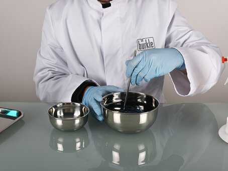 Round stainless steel mixing bowl/laboratory bowl
