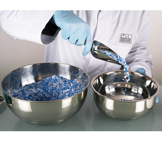 Round stainless steel mixing bowl/laboratory bowl