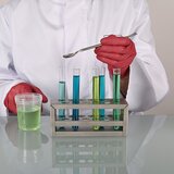 Reagenzglasständer aus Edelstahl
