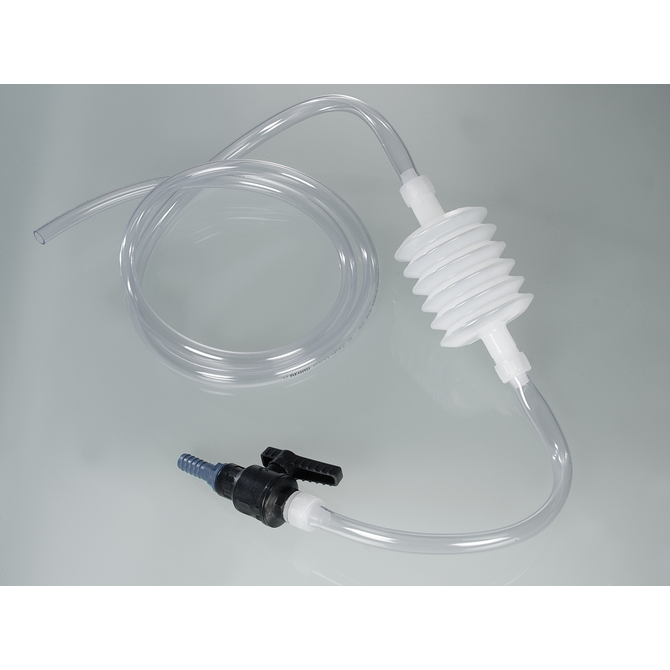 Siphon with stopcock