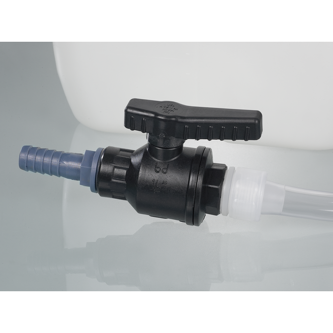 Siphon with stopcock