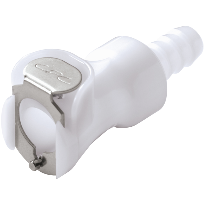 Schnellverschluss-Kupplungen NW 6,4 mm, Mutterteile, Schlauchkupplung mit Schlauchtülle