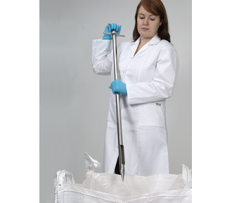 Scratcher muestreador para sustancias cohesivas