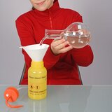 Safety wash bottle with venting valve