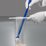 Matskedar, långt skaft, blå