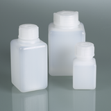 Square bottle, square base, narrow neck