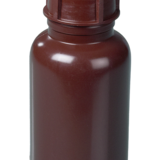 Botella de cuello ancho LDPE, marrón