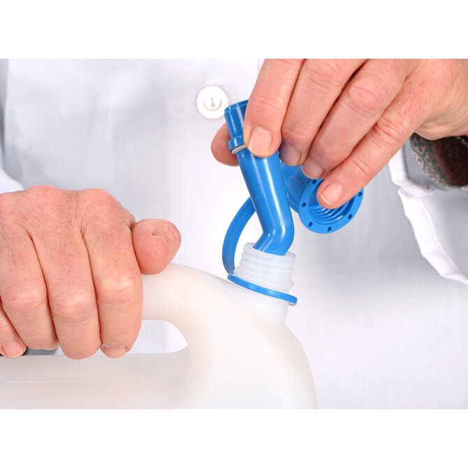 Bidon à col large avec tubulure filetée 3/4"