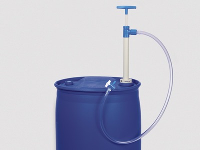 PP barrel pump with discharge hose