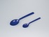 Detectable spoon, blue, both sizes