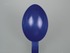 Detectable spoon, long handle, blue, detail of spoon