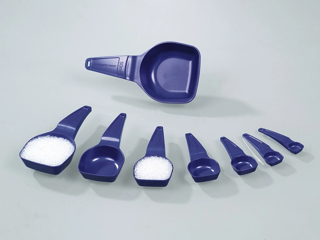 Cuillère-mesure détectable, bleue - Echantillonneurs, pompes vide-fût,  fournitures pour laboratoire, distributeurs - Bürkle GmbH