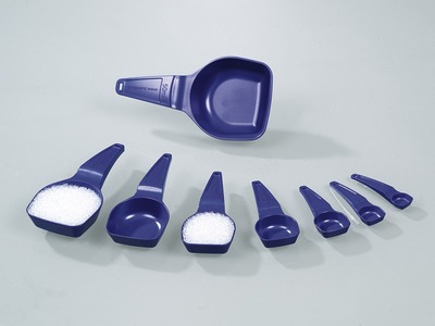 Gama de cuchara medidora, azul detectable
