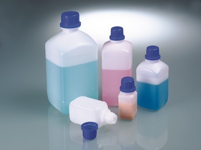 Botellas de cuello estrecho para productos químicos