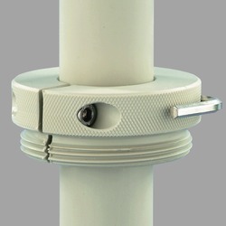 PP barrel screw joint, R 2", internal steel barrel thread