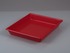 Photographic trays, shallow form without ribs on bottom, profile shape rounded, red