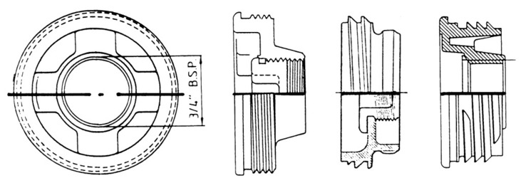 Adaptadores de rosca para grifos de rótula