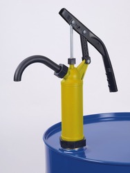 Lever pump with stainless steel piston rod