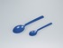 Spoon for foodstuffs, blue, both sizes