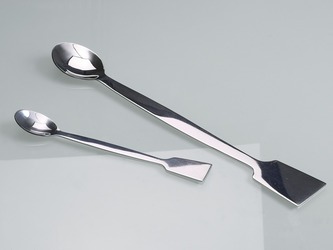 Cuillère avec spatule acier inoxydable, 180 mm & 300 mm