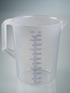Measuring jug industrial, with closed handle 5000 ml