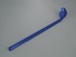 Sampling spoon curved, long handle, blue, 10 ml