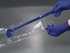 Пробная ложка изогнутая, с длинной ручкой, синяя, индивидуальная упаковка
