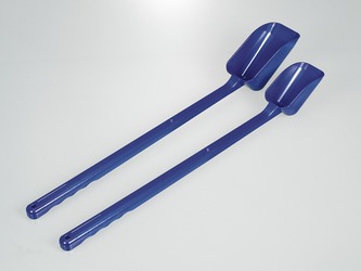 Food scoop, long handle, blue, 50 ml & 100 ml