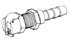 Schnellverschluss- Kupplungen NW 3,2 mm, Mutterteile, für Plattenmontage mit Schlauchtülle Zeichnung