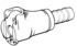 Schnellverschluss- Kupplungen NW 3,2 mm, Mutterteile, Schlauchkupplung mit Schlauchtüllen Zeichnung