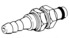 Schnellverschluss- Kupplungen NW 3,2 mm, Vaterteile, für Plattenmontage mit Schlauchtülle Zeichnung