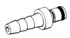 Schnellverschluss- Kupplungen NW 3,2 mm, Vaterteile, Schlauchnippel mit Schlauchtüllen Zeichnung