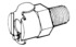 Schnellverschluss- Kupplungen NW 6,4 mm, Mutterteile, Schlauchkupplung mit Außengewinde Zeichnung